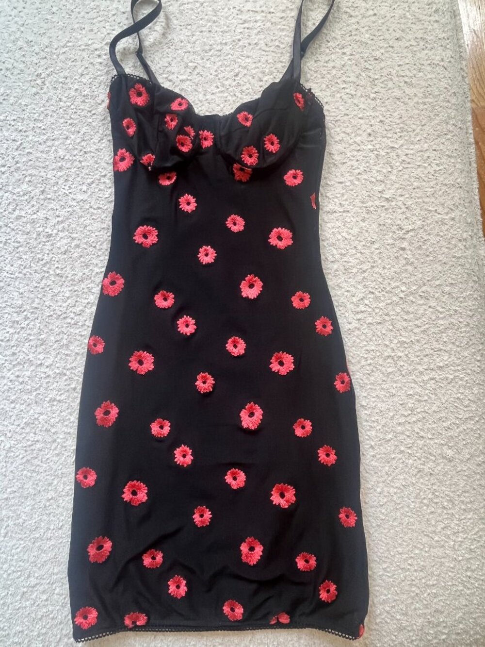 Princess Polly Black Embroidered Dress